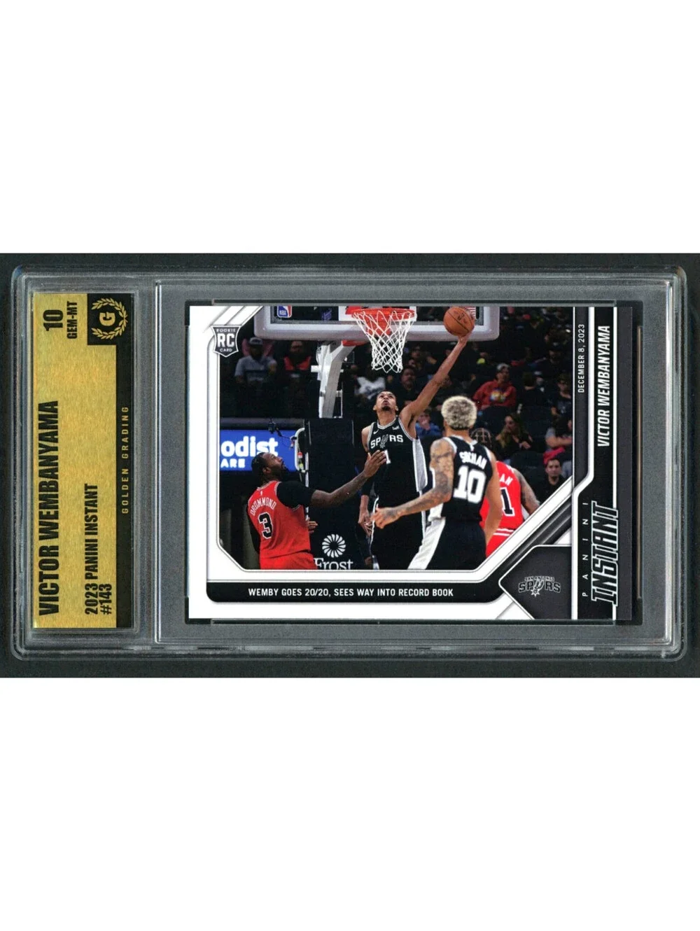 2023-24 Panini Instant # 143 Victor Wembanyama / 2951 Rookie (RC) Gem Mint 10